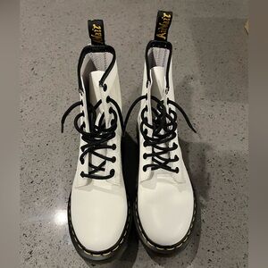 Dr. Martens 1460 White Smooth Leather Boots